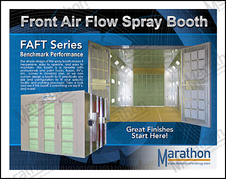 Front Air Fow Spray Paint Booths