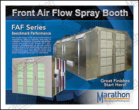 Industrial Front Air Flow Spray Paint Booths