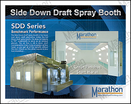 Industrial Side Down Draft Spray Paint Booths