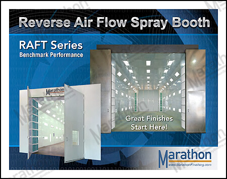 Reverse Air Flow Spray Paint Booths