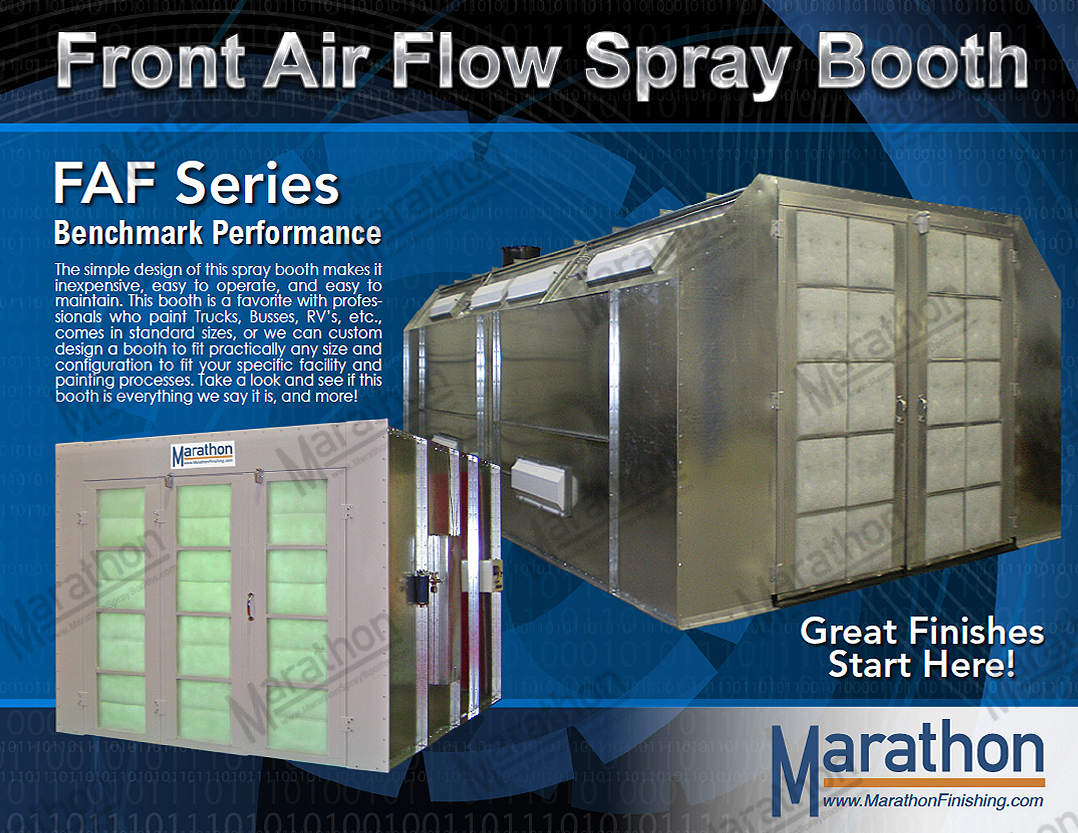 Front Air Flow Spray Booths Marathon Spray Booths