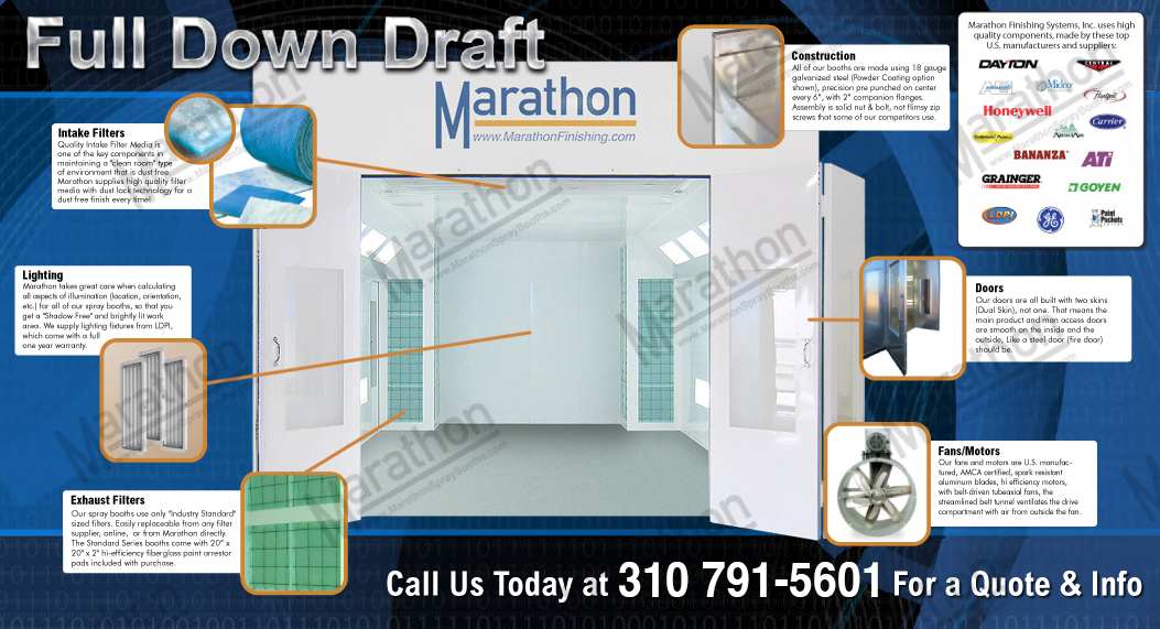 Automotive Full Down Draft Spray Paint Booth Main Image