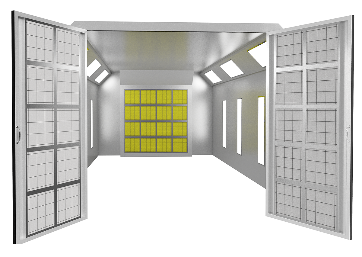 Front Air Flow Spray Paint Booths