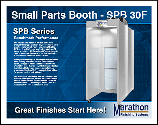 SPB 30F Small Parts Spray Booths