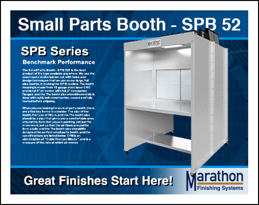 SPB 52 Small Parts Spray Booths