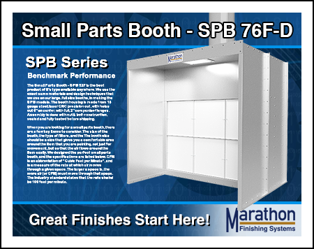 SPB 76F-D Small Parts Spray Booths