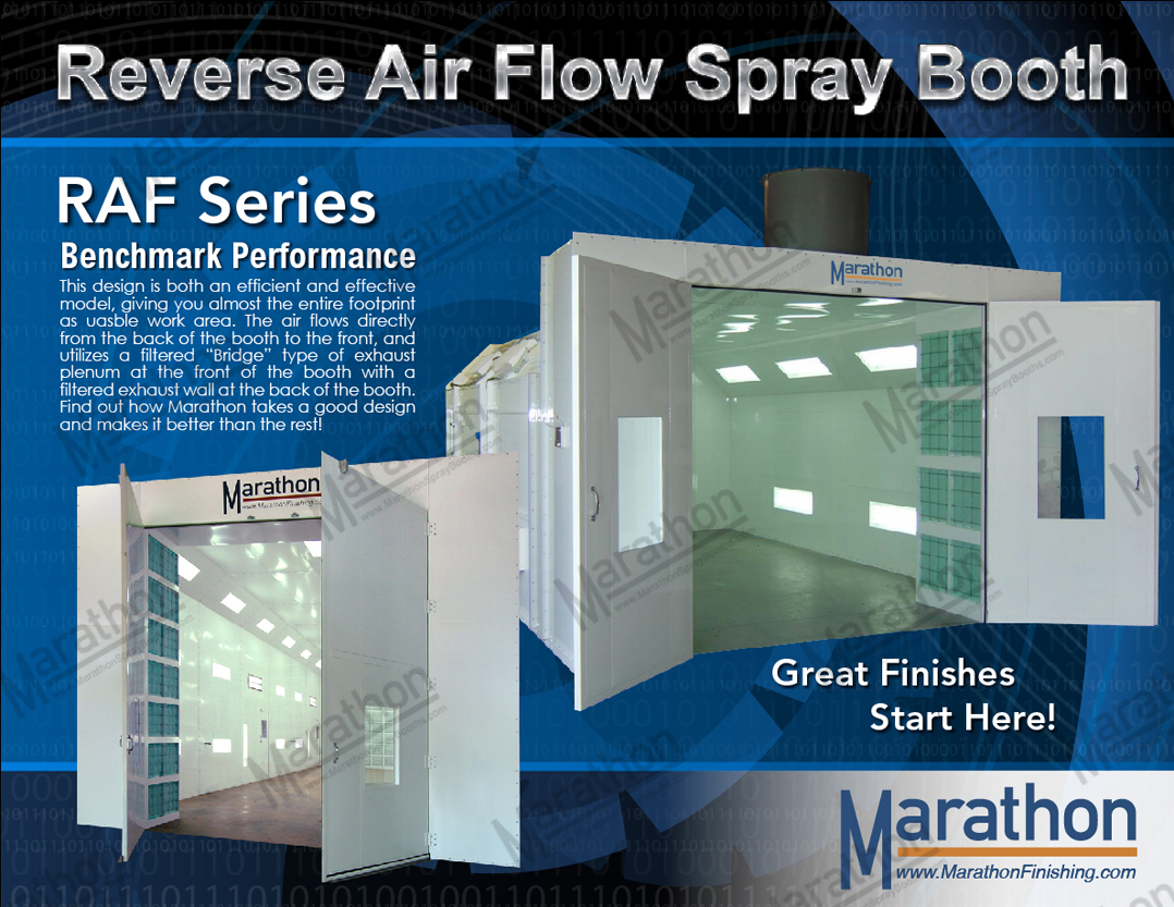 Reverse Air Flow Woodworking Spray Paint Booth | Marathon