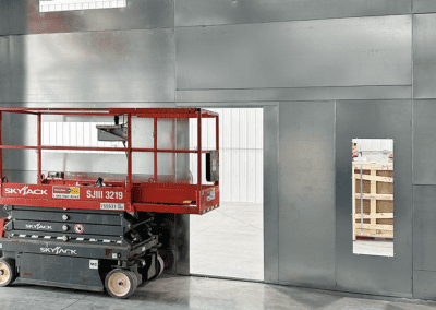Reverse Air Flow Spray Paint Booth