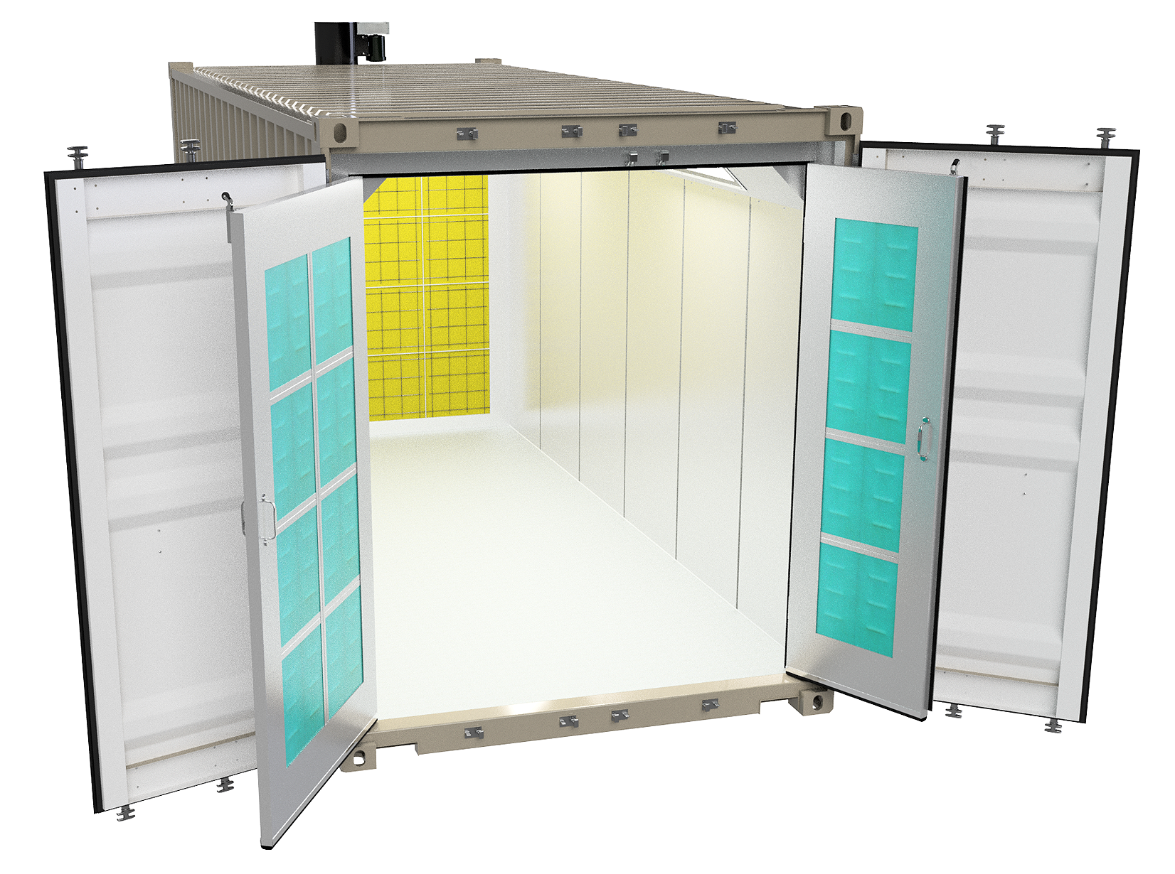 Container Spray Paint Booth