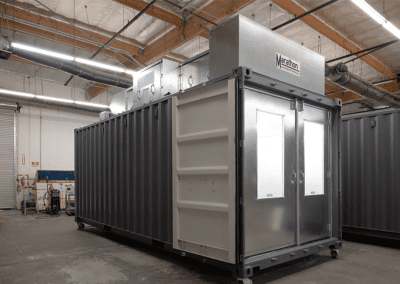 Heated Container Spray Paint Booth