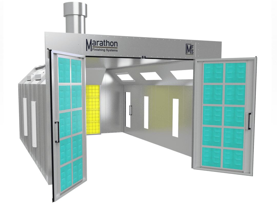 Front Air Flow Automotive Spray Booth Marathon Spray Booth