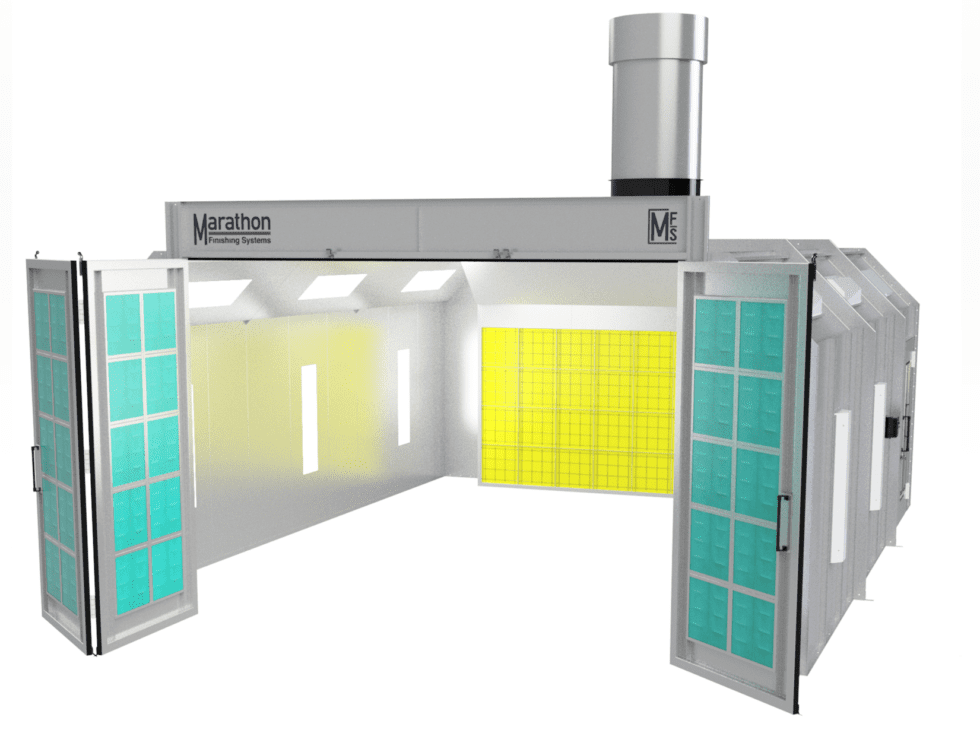 Front Air Flow Automotive Spray Booth Marathon Spray Booth