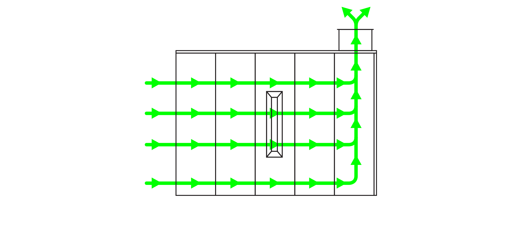 Open Face Spray Paint Booth Air Flow Diagram