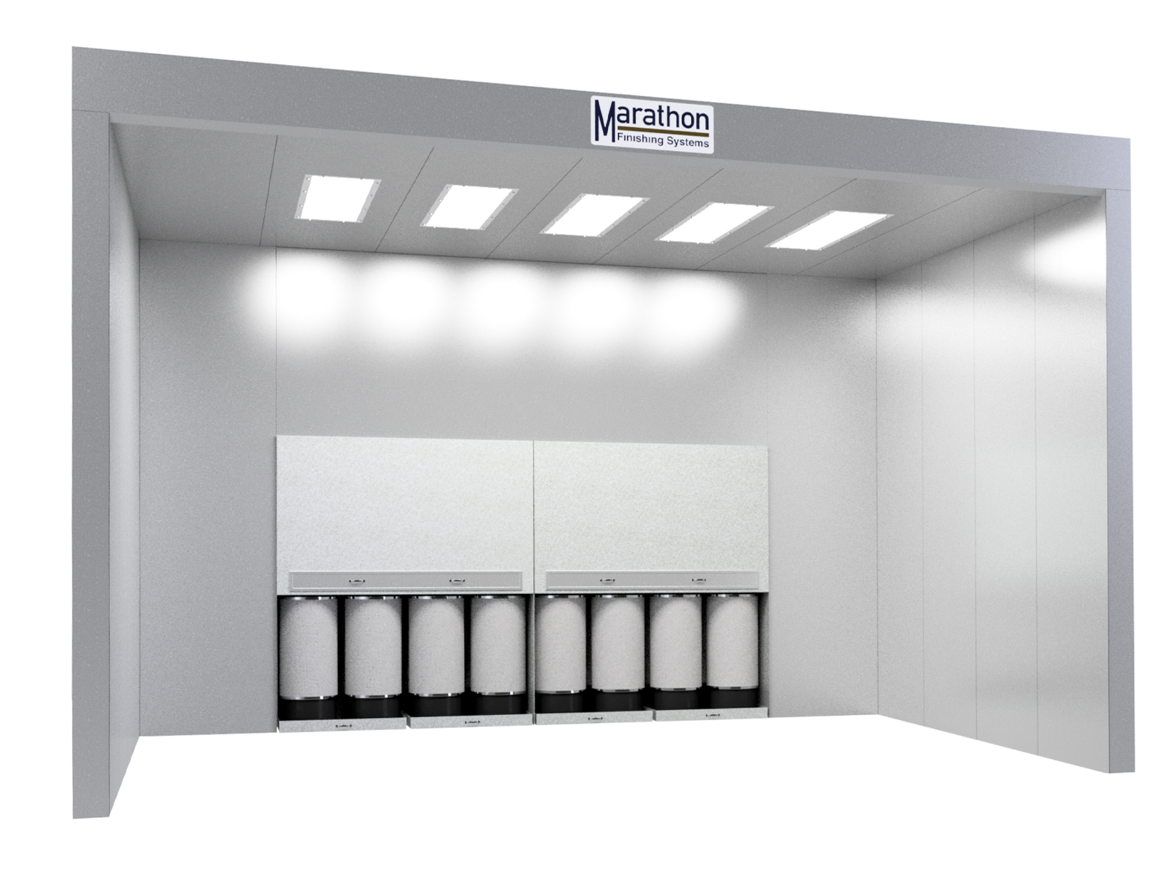 Poowder Coating Spray Paint Booth with Cartridge Filtration